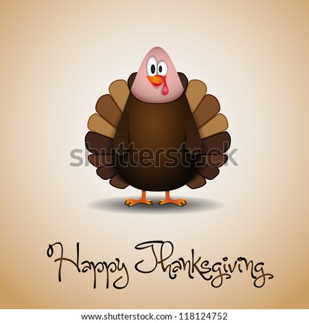 Cute cartoon Thanksgiving turkey vector Cute cartoon Thanksgiving turkey vector