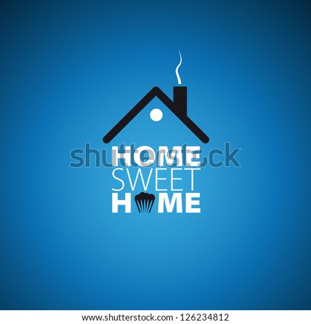 Home sweet home card vector illustration Home sweet home card vector illustration