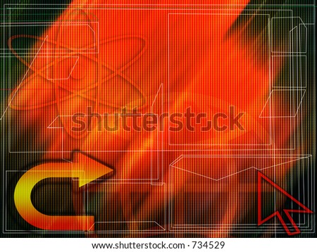 high-tech background for presentation, space for writing, large file