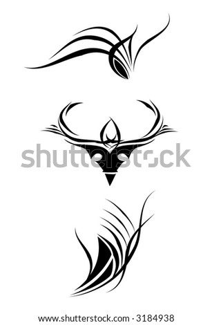 3 Tribal Vector Tattoo Designs