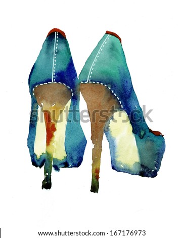 Gorgeous shoes illustration Gorgeous shoes illustration