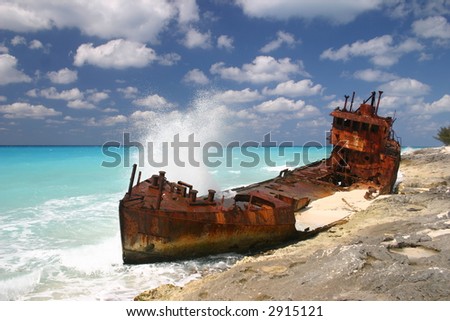 ship wrecked