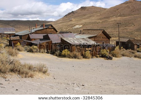 Old deserted Mining Town Bodie in California