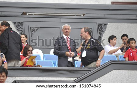 BANGKOK,THAILAND-JULY28:Ian Rush Player Former Liverpool FC and striker of Wales during LFC Tour 2013 Bangkok between Thailand and Liverpool at Rajamangala Stadium on July 28,2013 in Bangkok,Thailand.