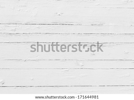 Vintage Background From Closeup Of White Wooden Plank