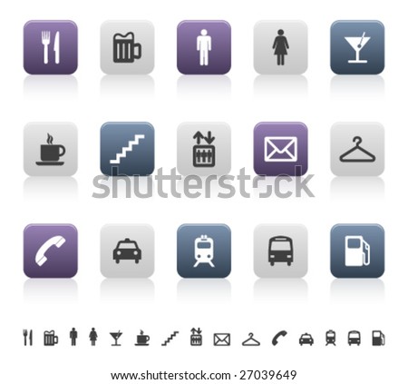 city and urban life pictograms (3 of 3)