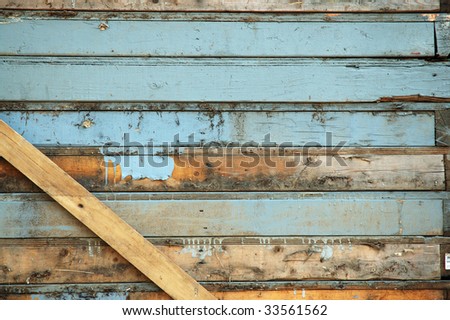 Detail of wooden shipping crate