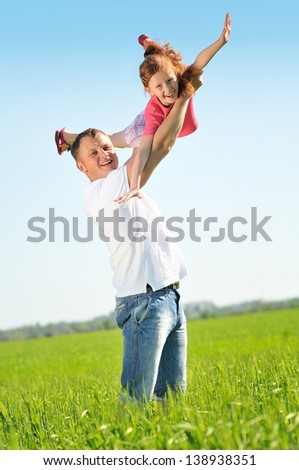Father Playing With Daughter