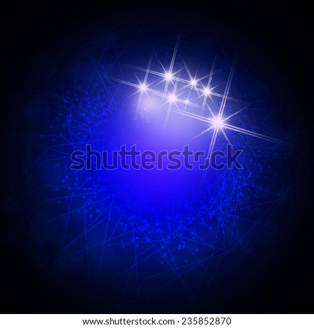 Abstract blue technology background.