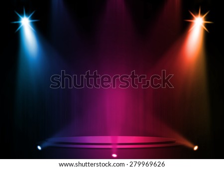 Colorful stage background