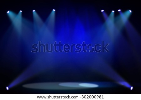 Blue stage background