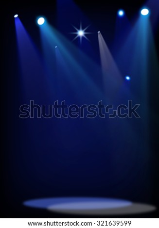 Blue stage background