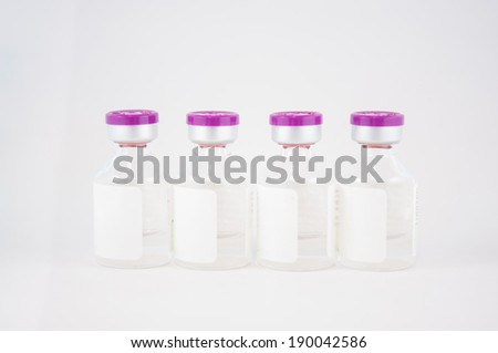 Purple Injection vial
