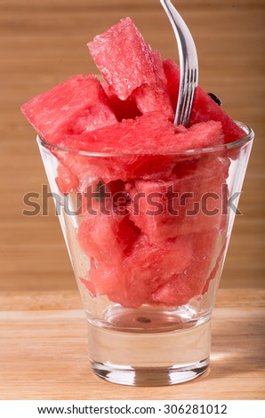 Photos juicy watermelon sugar, healthy, vitamins, red light, juicy flesh.