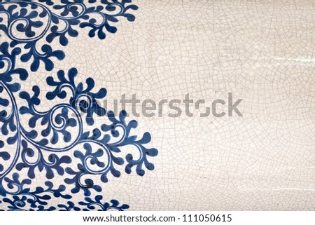 Tile background texture of antique ornament with grunge effect