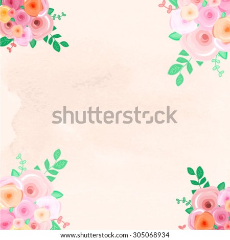 flower bouquet vector illustration. peony and roses flower bouquet background vector. wedding bouquet vector illustration.floral vector illustration