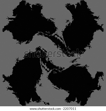 Ink blots on textured surface - what do you see?