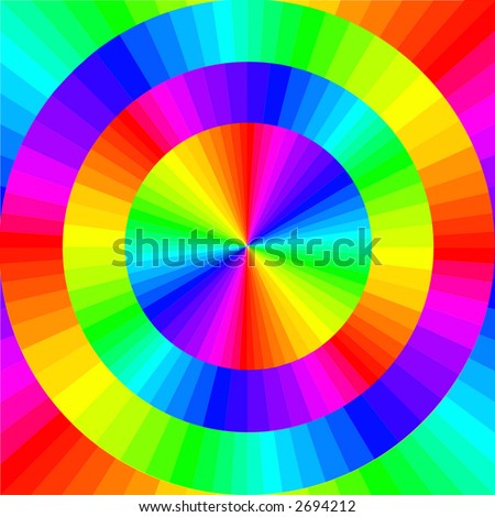 Color wheels - for web design if you do a sequence of larger to smaller images (or vice versa) an illusion of turning circles appears