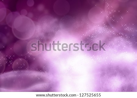 Light dots and sparks on violet background