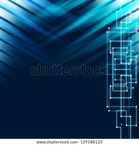 Abstract hi-tech blue background
