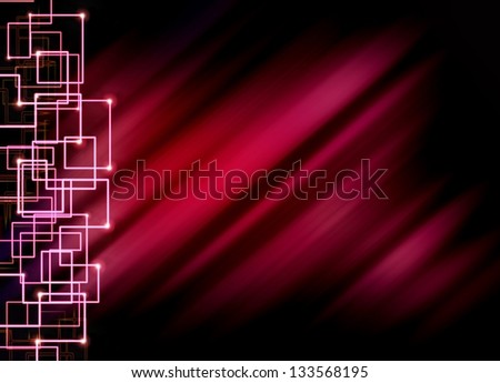 Abstract hi-tech red background
