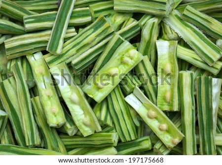 Drumstick Vegetable or Moringa.