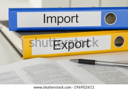 Folders with the label Import and Export