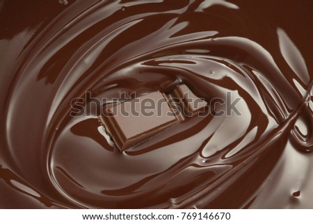 Melting chocolate / melted chocolate/ chocolate swirl