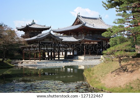Byodoin temple in Uji, near Kyoto in Japan, a unesco world heritage site