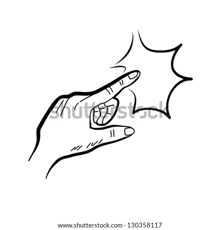 Hand Drawing Freehand Sketch Hand Pointing Vector For Design