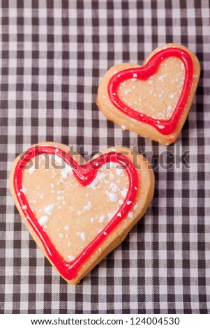 handmade delicious  heart pastry for valentines day