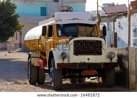 Old vintage truck on the egyptian street
