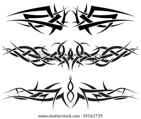 Patterns of tribal tattoo