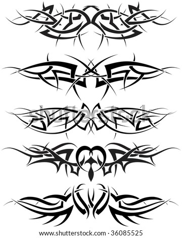 tattoo tribal designs. Patterns of tribal tattoo