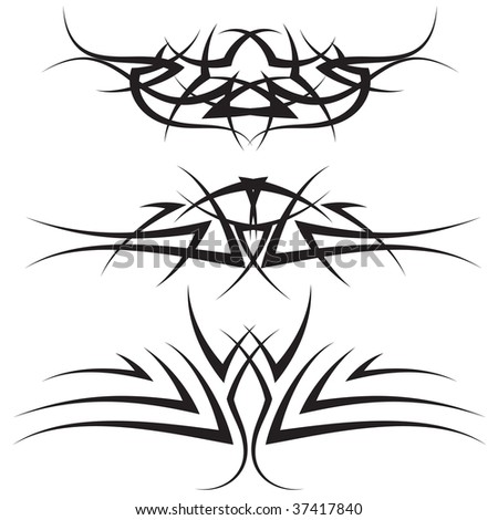 tattoo. template. tribal. victorian. Patterns of tribal tattoo for design
