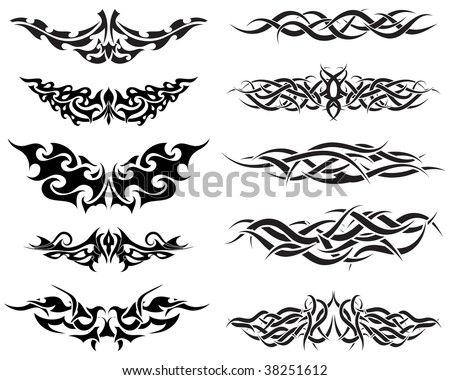 Maori Designs And Patterns. stock vector : Patterns of