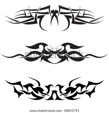 Patterns Of Tribal Tattoo For Design Use Stock Photo 38843791 450x470px