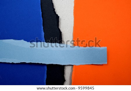 Abstract background with piece of paper