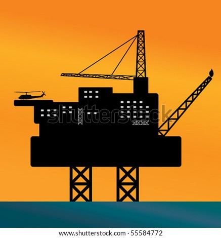 Oil Rig Illustration