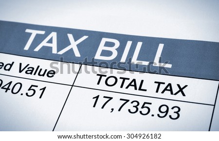 Tax Bill printed letter