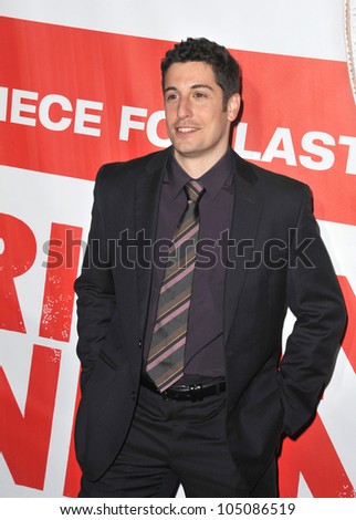 LOS ANGELES, CA - MARCH 19, 2012: Jason Biggs at the US premiere of his new movie \