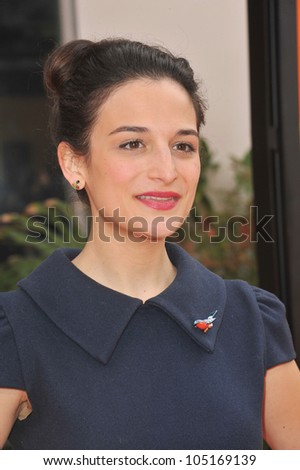 LOS ANGELES, CA - FEBRUARY 19, 2012: Jenny Slate at the world premiere of her new animated movie 