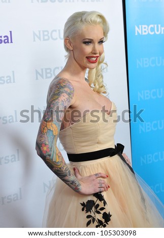 LOS ANGELES, CA - JANUARY 6, 2012: Sabina Kelly, star of Best Ink, at the NBC Universal Winter 2012 TCA party at The Athenaeum in Pasadena. January 6, 2012  Los Angeles, CA