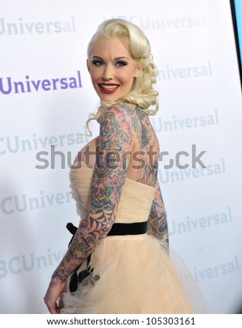 LOS ANGELES, CA - JANUARY 6, 2012: Sabina Kelly, star of Best Ink, at the NBC Universal Winter 2012 TCA party at The Athenaeum in Pasadena. January 6, 2012  Los Angeles, CA