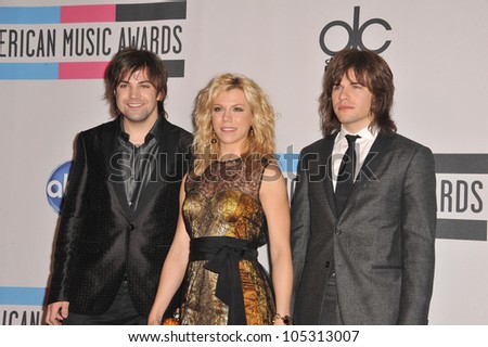 LOS ANGELES, CA - NOVEMBER 20, 2011: The Band Perry at the 2011 American Music Awards at the Nokia Theatre L.A. Live in downtown Los Angeles. November 20, 2011  Los Angeles, CA