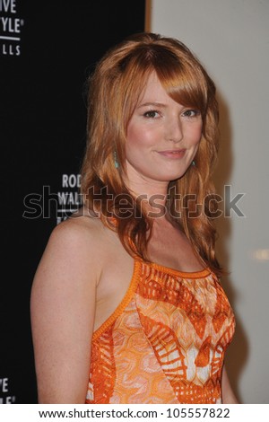 LOS ANGELES, CA - OCTOBER 23, 2011: Actress Alicia Witt at the 2011 Rodeo Drive Walk of Style gala honoring Italian fashion house Missoni and Iman, on Rodeo Drive. October 23, 2011  Los Angeles, CA