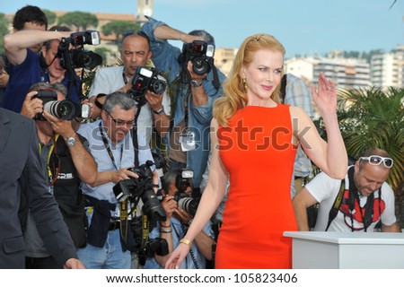 CANNES, FRANCE - MAY 24, 2012: Nicole Kidman at the photocall for \
