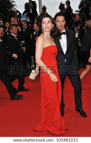 CANNES, FRANCE - MAY 25, 2012: Julianna Margulies at the gala screening of 