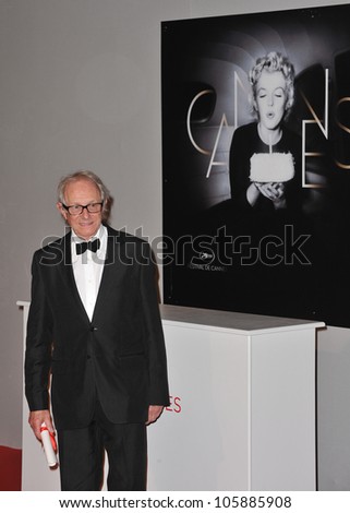 CANNES, FRANCE - MAY 27, 2012: Director Ken Loach, winner of the Jury Prize for \