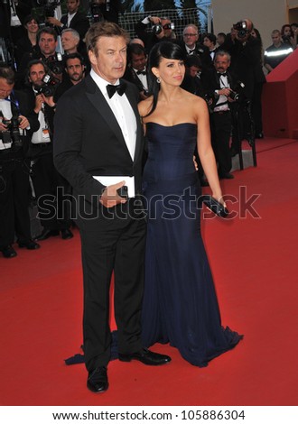 CANNES, FRANCE - MAY 26, 2012: Alec Baldwin & Hilaria Thomas at the gala screening of \